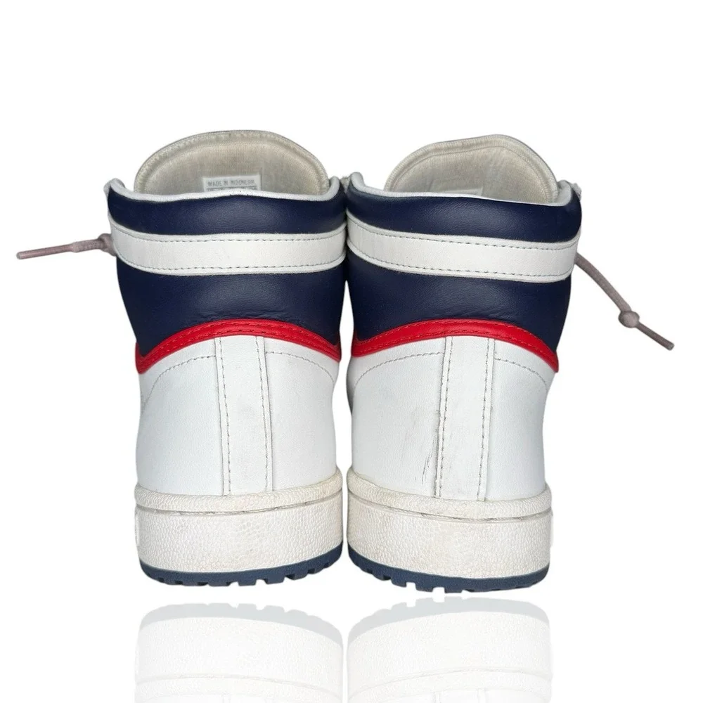 Adidas Originals Top Ten Hi Trainers White Blue Red D74481 Men's Size‎ 6